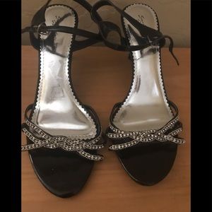 Sweet Seventeen Black Heels Womens Sz 10